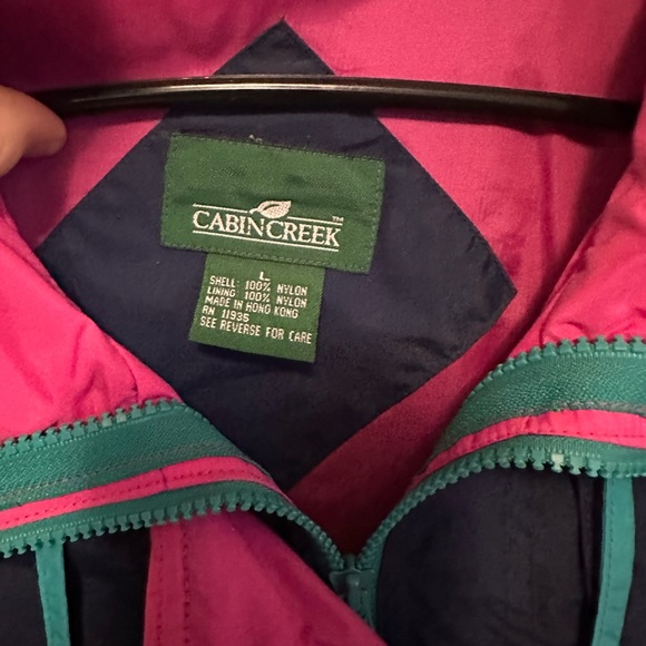 80s Vintage Windbreaker Ski Jacket Cabin Creek - Picture 3 of 4